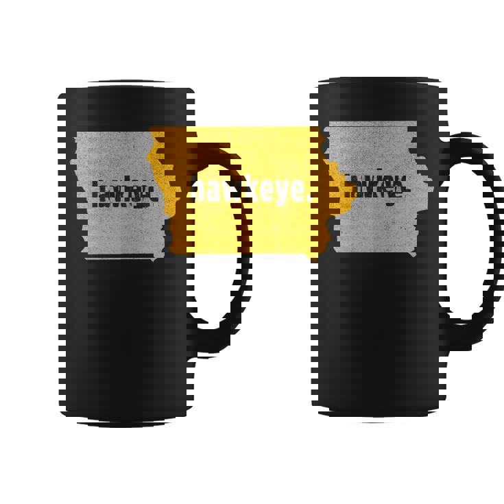 Iowa State Nickname Hawkeye [Distressed] Coffee Mug